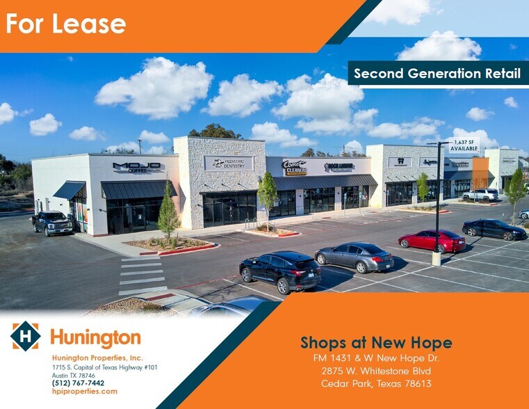 Primary Photo Of FM 1431 & W. New Hope Dr, Cedar Park Storefront For Lease
