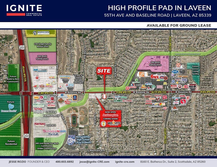 Primary Photo Of SWC of 55th Ave & Baseline Rd, Laveen Land For Lease