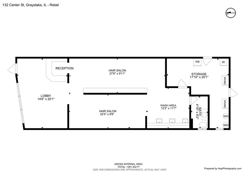 More Photos Of 132 Center St, Grayslake Storefront For Sale