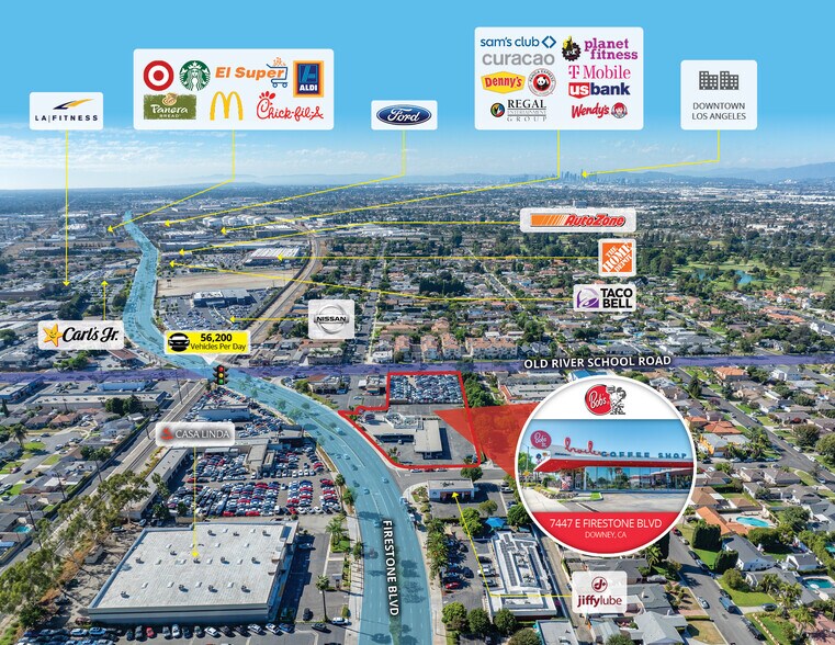 More Photos Of 7447 Firestone Blvd, Downey Freestanding For Sale