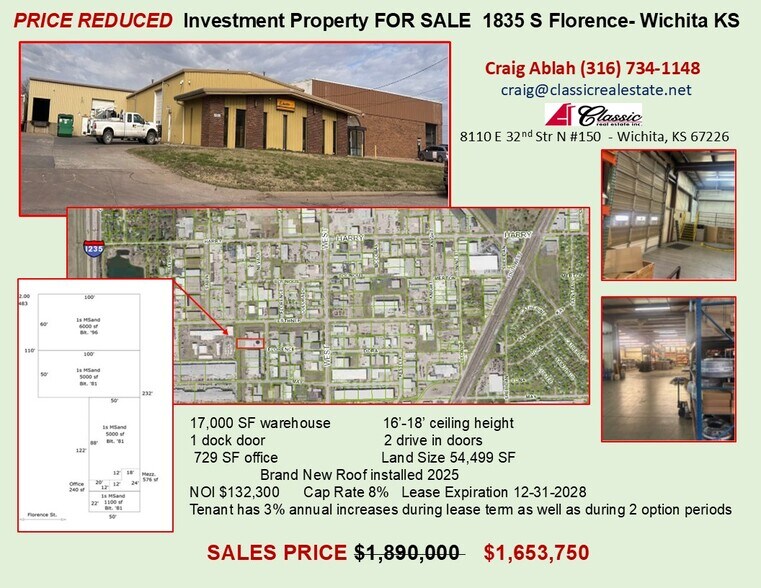 Primary Photo Of 1835 S Florence St, Wichita Warehouse For Sale