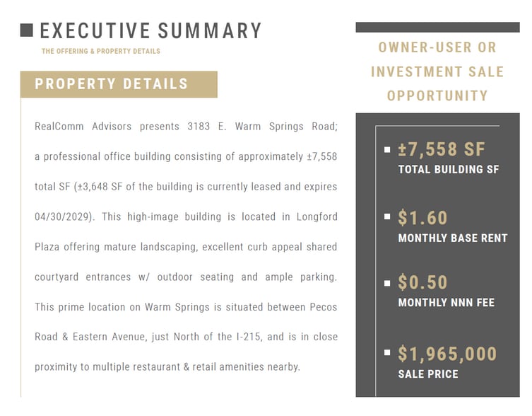 More Photos Of 3183 E Warm Springs Rd, Las Vegas Office For Sale