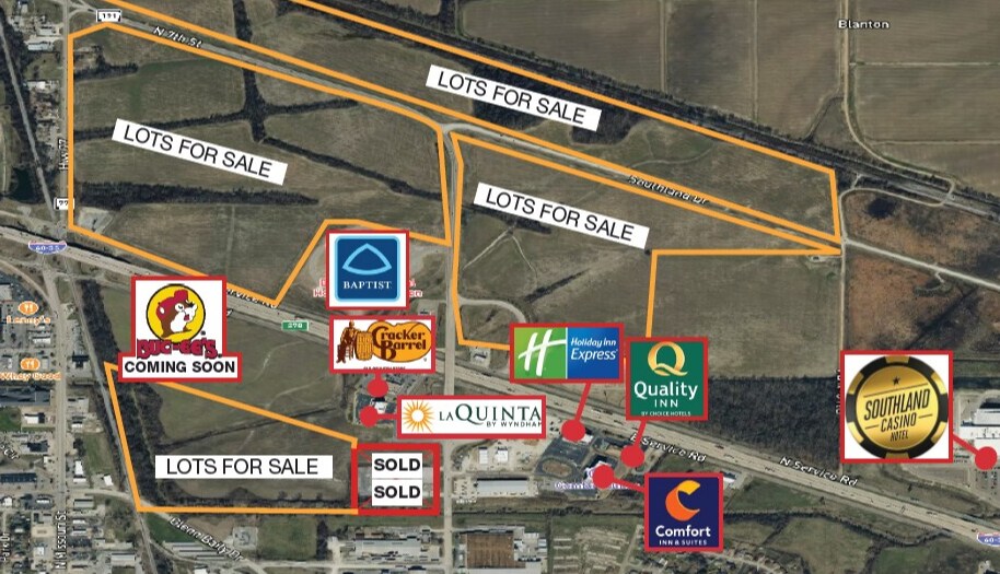 Primary Photo Of I-55 & I-40 @ 7th St, West Memphis Land For Sale