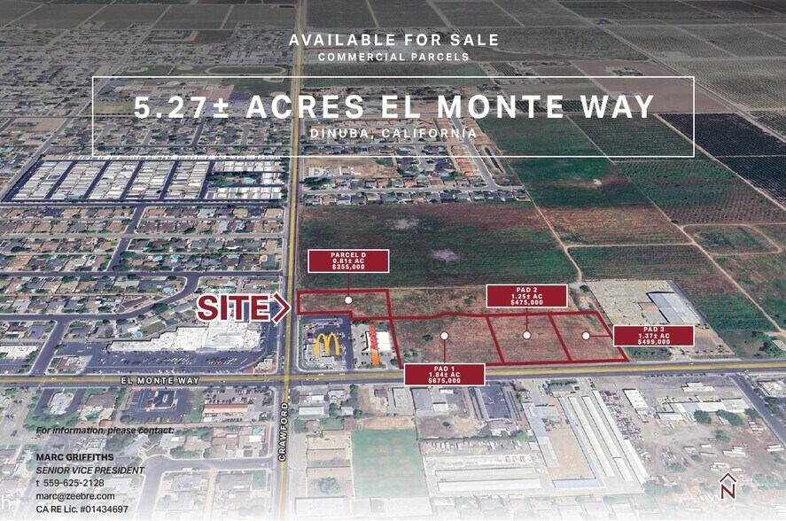 Primary Photo Of El Monte Way, Dinuba Land For Sale