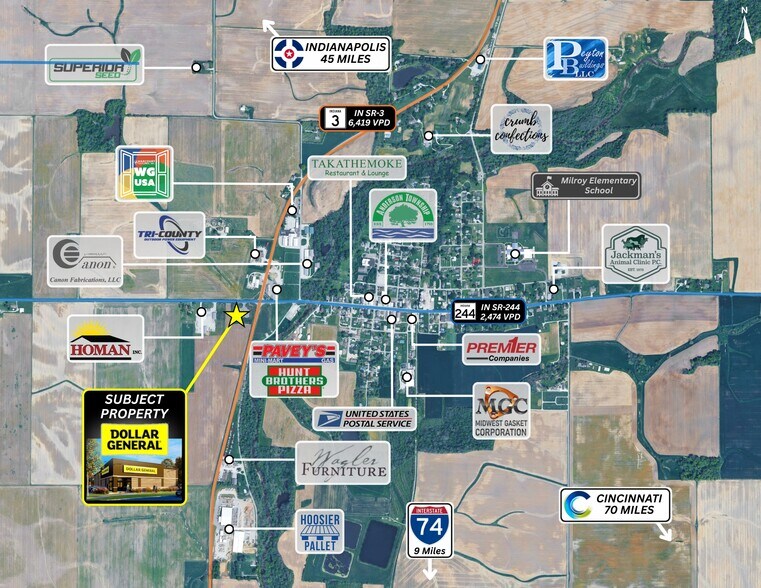 More Photos Of 1911 W State Road 244, Milroy General Retail For Sale