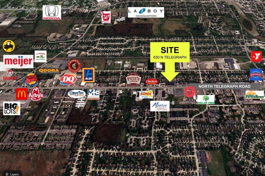 More Photos Of 630 N Telegraph Rd, Monroe Freestanding For Sale