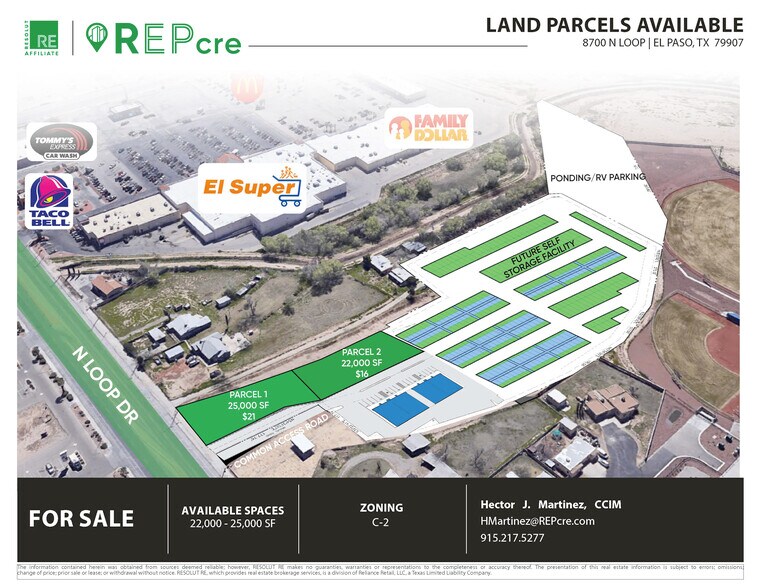 Primary Photo Of 8700 N Loop Dr, El Paso Land For Sale