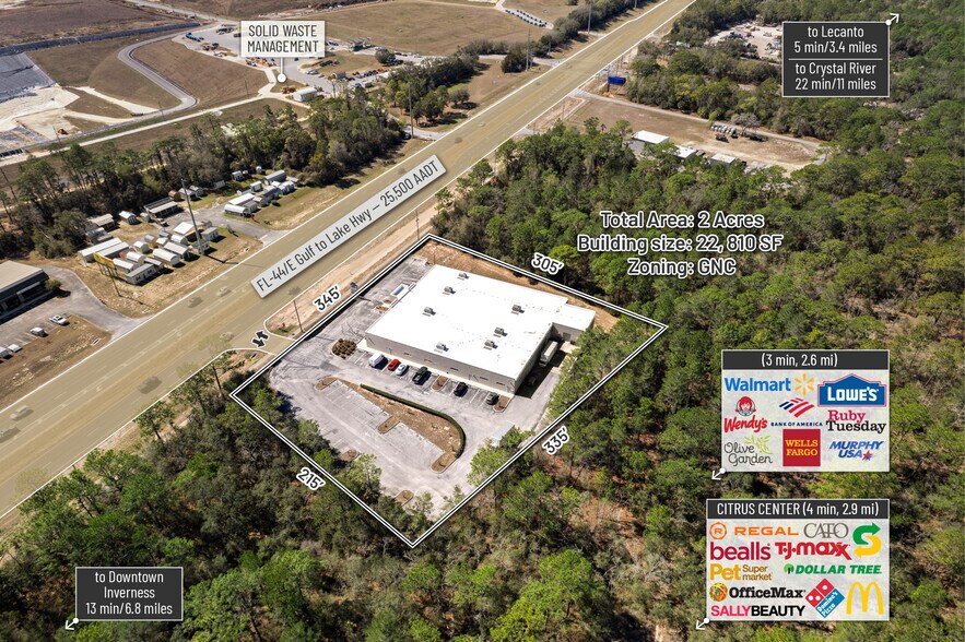 More Photos Of 97 W Gulf To Lake Hwy, Lecanto Freestanding For Sale