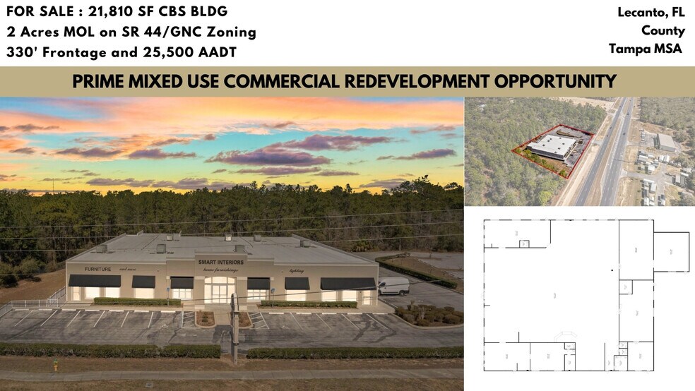 Primary Photo Of 97 W Gulf To Lake Hwy, Lecanto Freestanding For Sale