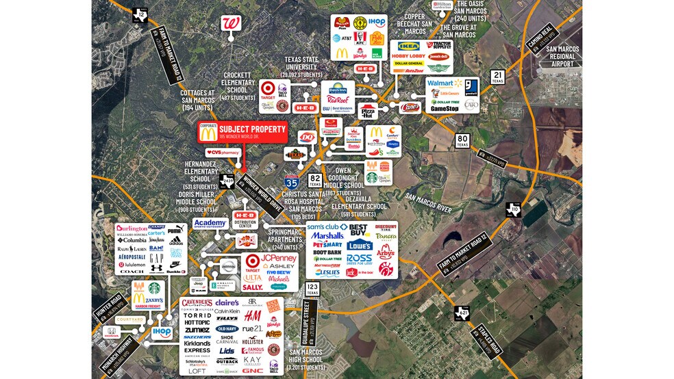 More Photos Of 185 Wonder World dr, San Marcos Restaurant For Sale