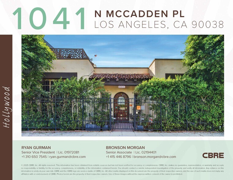 More Photos Of 1041 N McCadden Pl, Los Angeles Flex For Sale