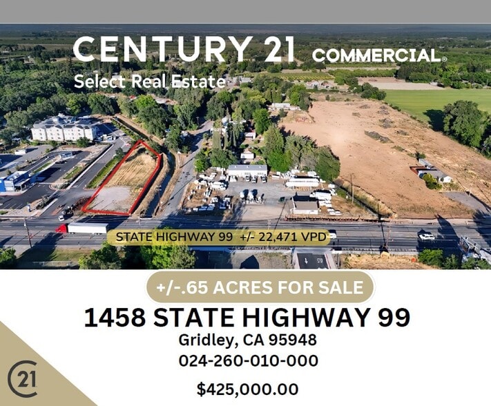 Primary Photo Of 1458 Highway 99, Gridley Land For Sale