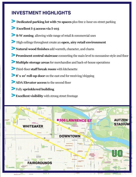 More Photos Of 306 W Lawrence St, Eugene Storefront Retail Office For Sale