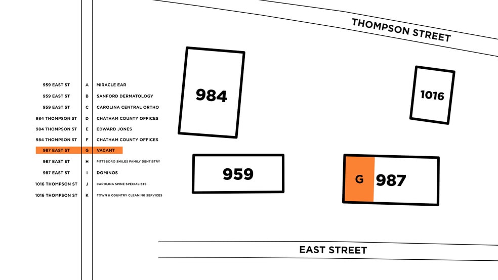 More Photos Of 987 East St, Pittsboro Storefront Retail Office For Lease