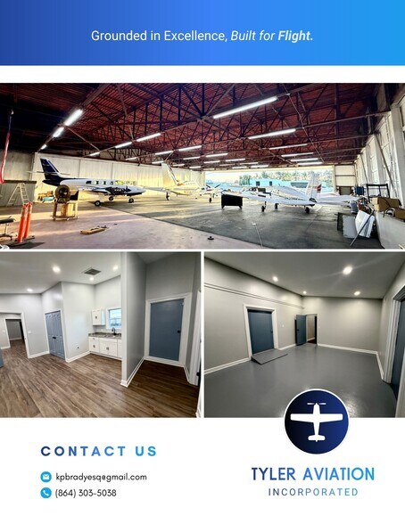 More Photos Of 58 Watson Aviation Rd, Greenville Airplane Hangar For Lease
