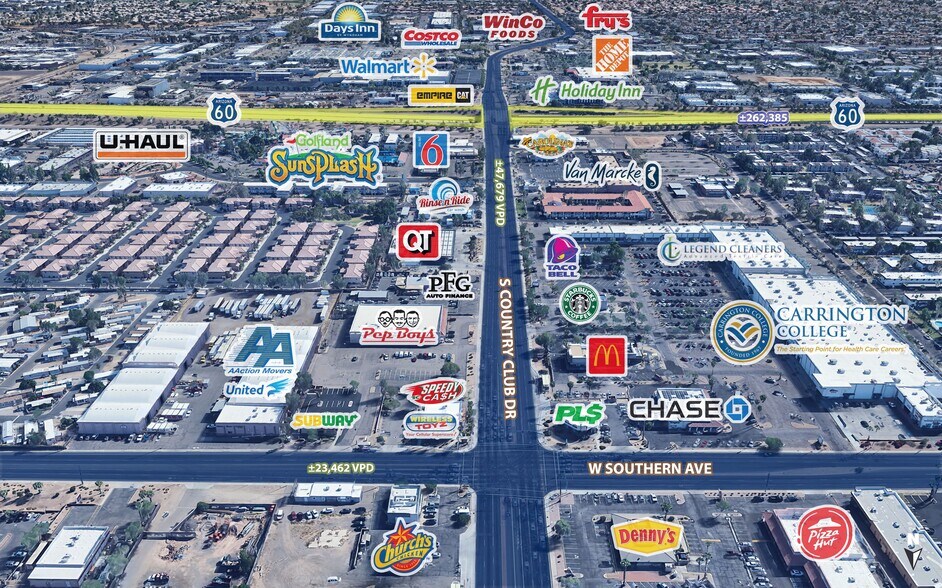 Primary Photo Of Country Club Dr.& Southern Ave, Mesa Fast Food For Lease