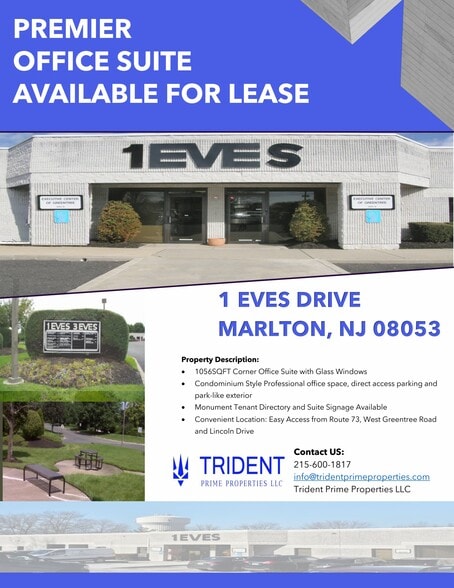 More Photos Of 1 Eves Dr, Marlton Unknown For Lease