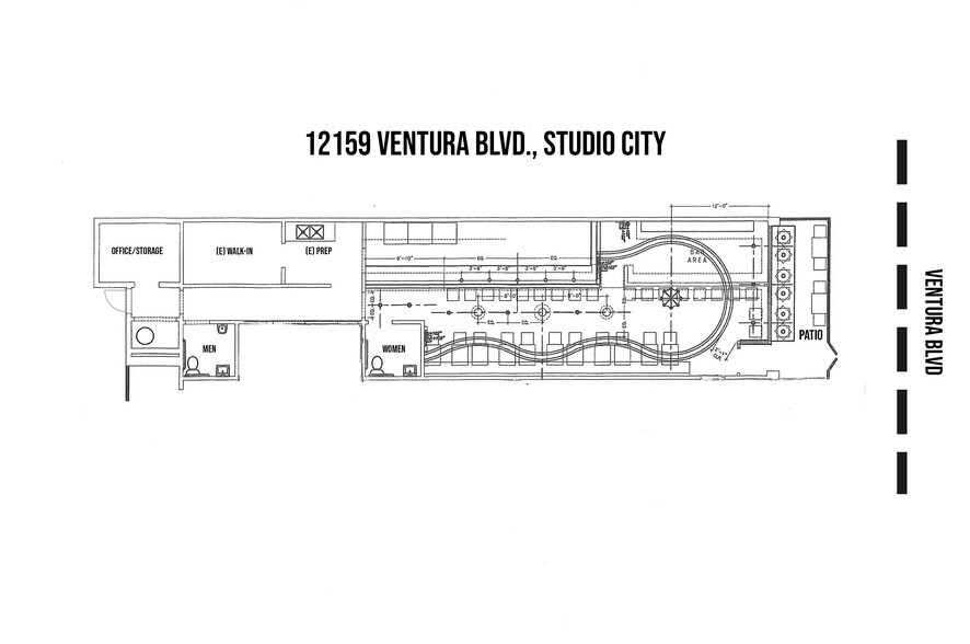 More Photos Of 12159-12161 Ventura Blvd, Studio City Restaurant For Lease