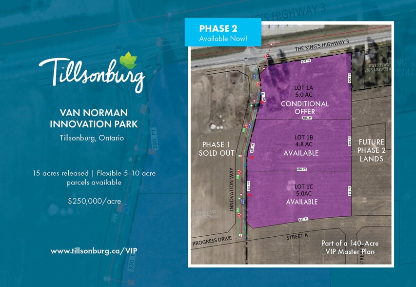 More Photos Of Van Norman Innovation Pk, Tillsonburg Land For Sale