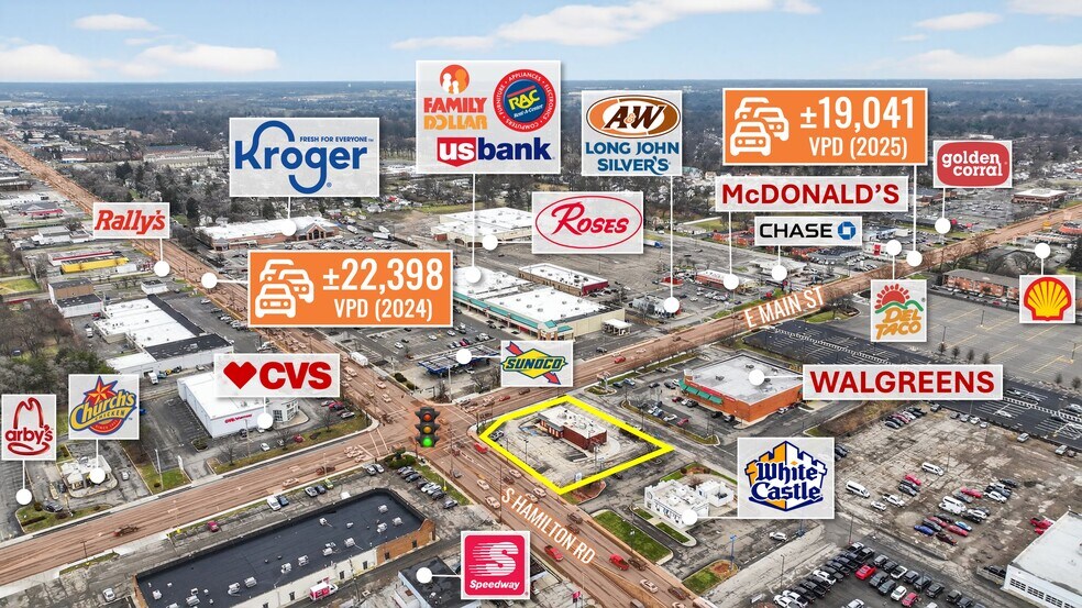 Primary Photo Of 4595 E Main St, Whitehall Fast Food For Sale