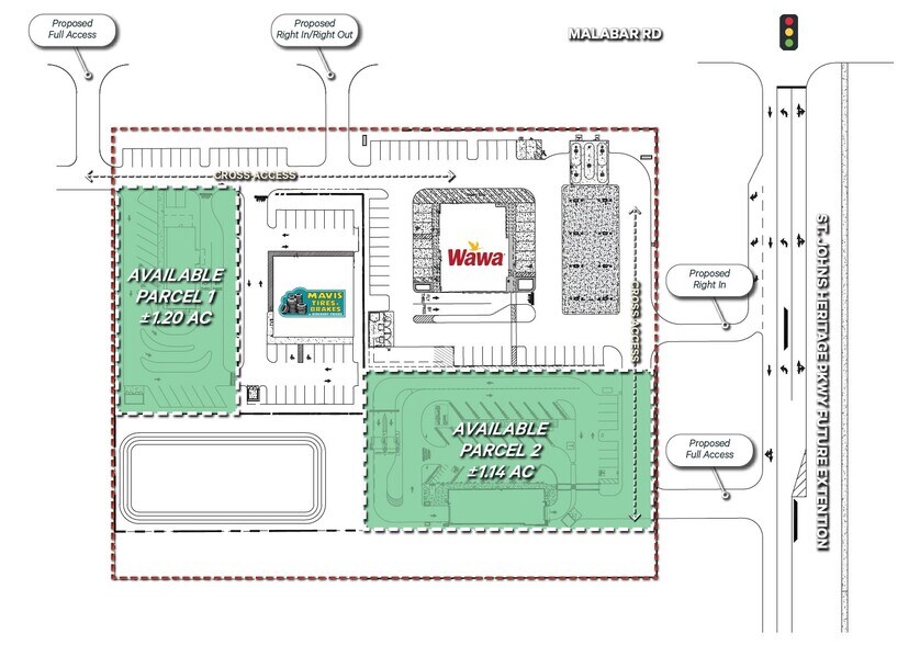 More Photos Of SWC St. John Heritage Pkwy & Malabar Rd, Palm Bay Land For Lease