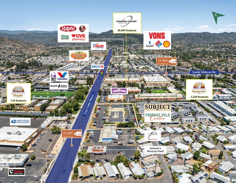 More Photos Of 1815 E Valley Pky, Escondido Storefront For Sale