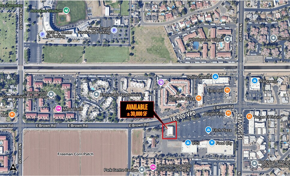 More Photos Of 251 E Brown Rd, Mesa Land For Lease