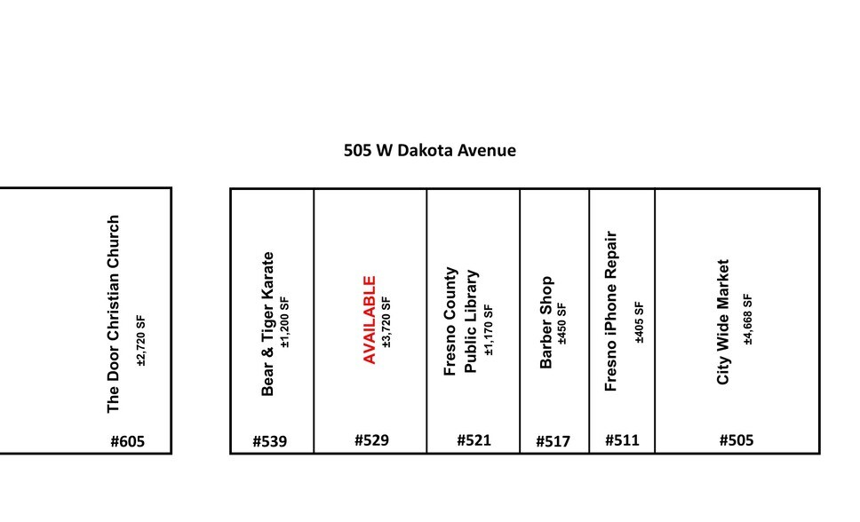 More Photos Of 505-539 W Dakota Ave, Fresno Freestanding For Lease