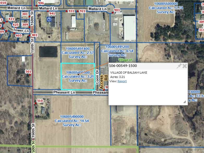 Primary Photo Of 150th St, Balsam Lake Land For Sale