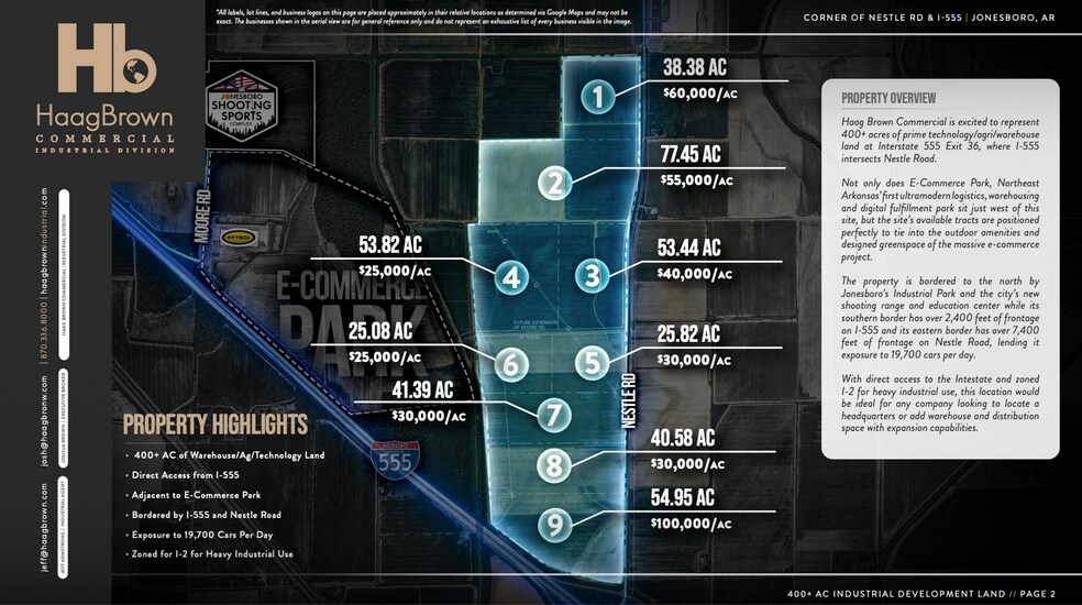 More Photos Of Corner of Nestle Rd and I-555, Bay Land For Sale