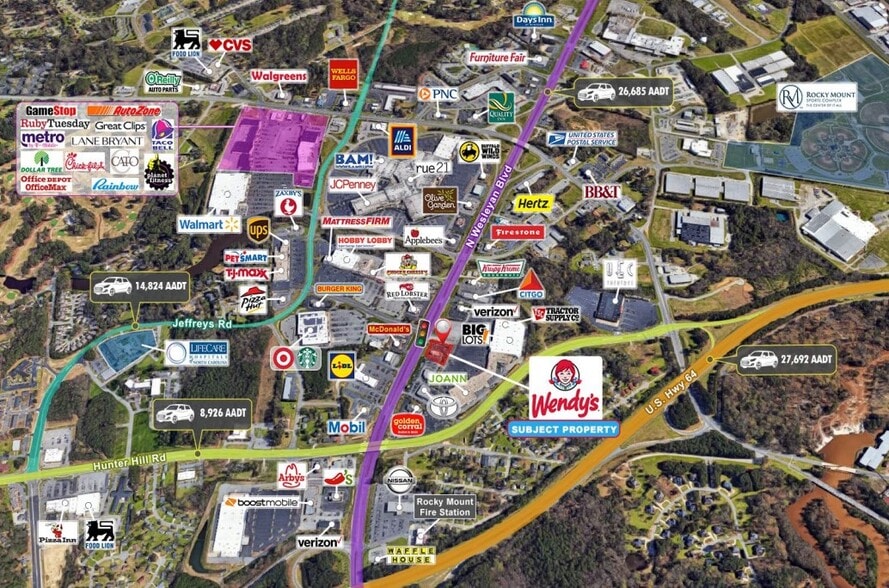 More Photos Of 949 N Wesleyan Blvd, Rocky Mount Fast Food For Sale