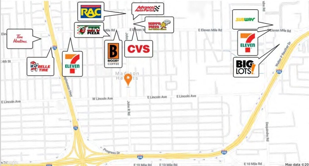 More Photos Of 26085-26105 John R Rd, Madison Heights Unknown For Lease