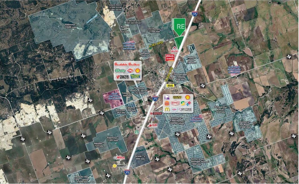 More Photos Of SWC I-35 & CR 305, Jarrell Land For Sale