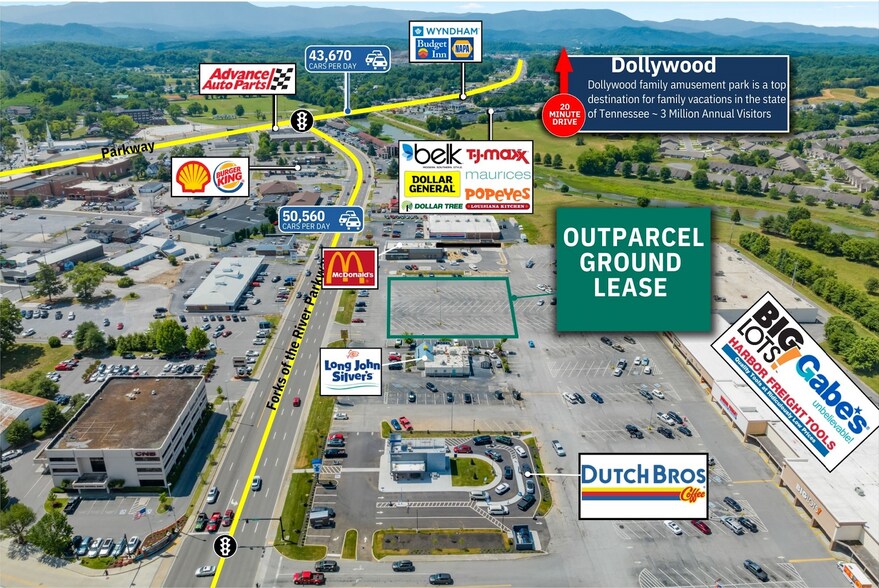 Primary Photo Of Forks of the River Pkwy, Sevierville Land For Lease