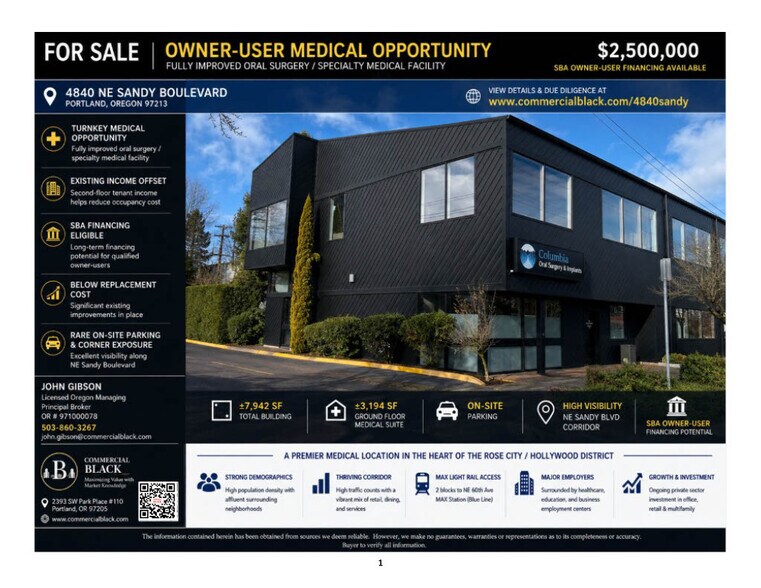Primary Photo Of 4840 NE Sandy Blvd, Portland Office For Sale