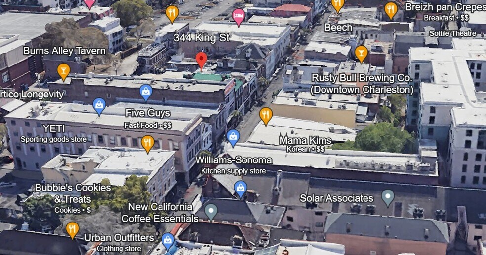 More Photos Of 344 King St, Charleston Storefront Retail Residential For Sale