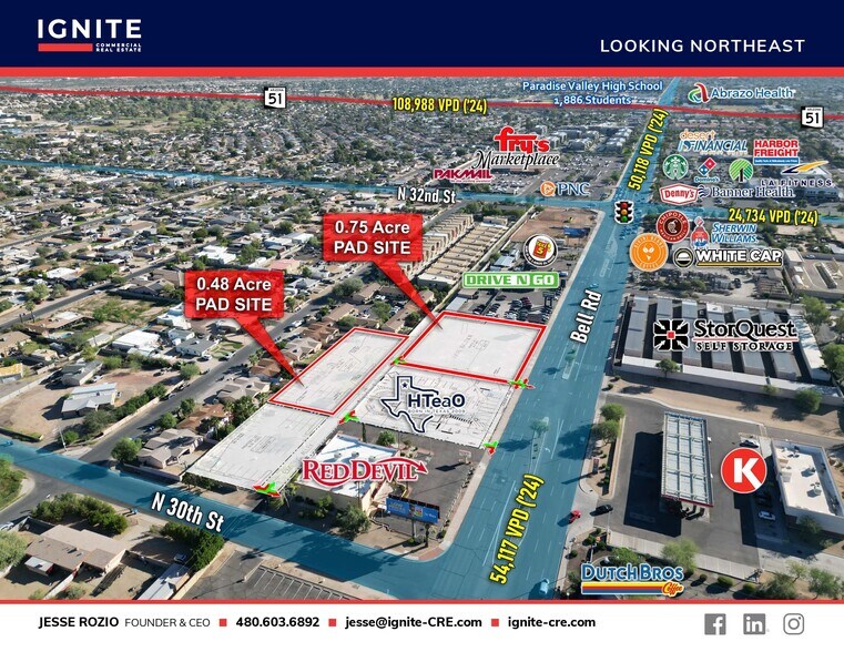 More Photos Of NEC Bell Rd @ 30th St., Phoenix Land For Lease