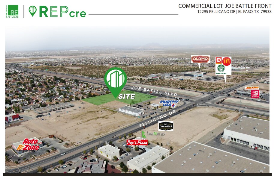 Primary Photo Of 12295 Pellicano Dr, El Paso Land For Sale