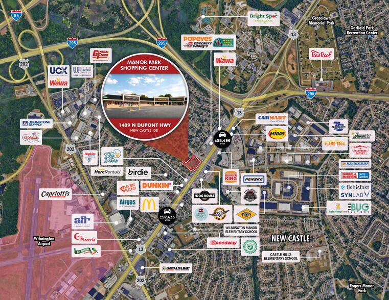 More Photos Of 1403-1415 N DuPont Hwy, New Castle Storefront For Sale