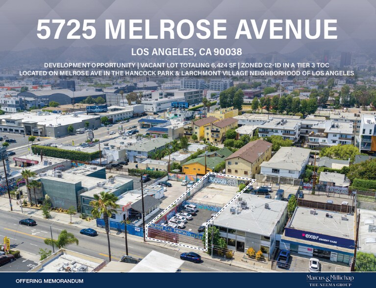 Primary Photo Of 5725 Melrose Ave, Los Angeles Land For Sale