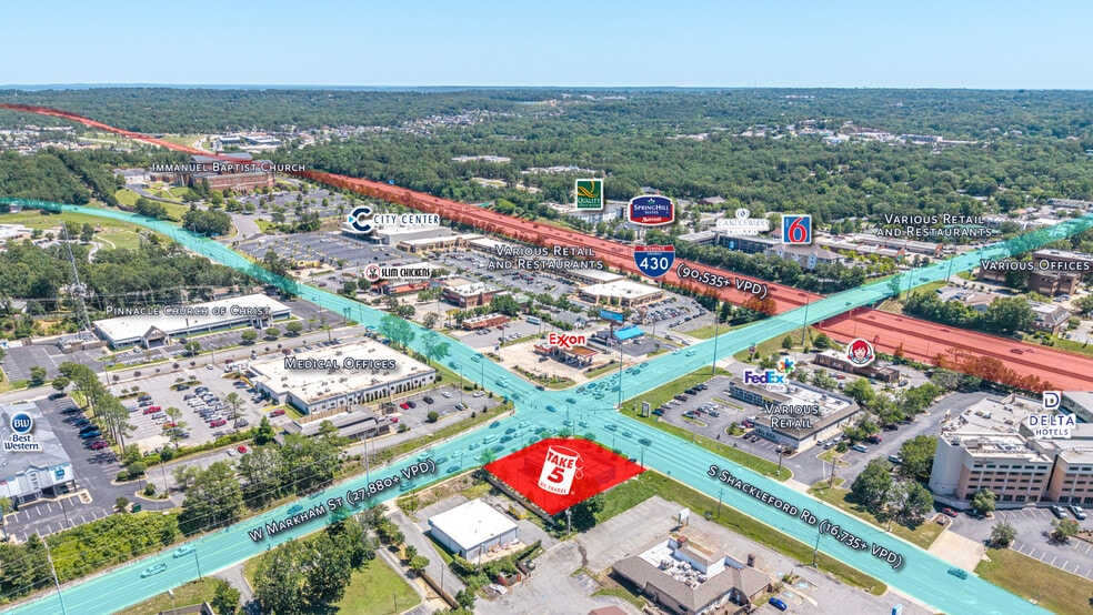 More Photos Of 10801 W Markham St, Little Rock Freestanding For Sale