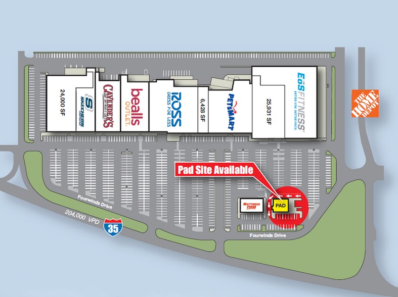 Primary Photo Of I 35 @ Fourwinds Dr, San Antonio Land For Lease