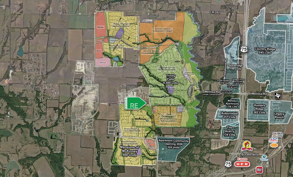 More Photos Of NWQ of Trinity Falls Pkwy & Olympic Crossing, McKinney Freestanding For Lease