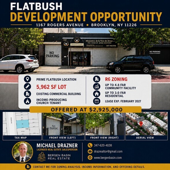 Primary Photo Of 1167 Rogers Ave, Brooklyn Land For Sale