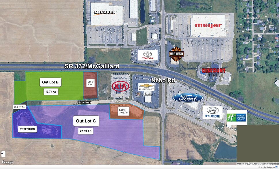 More Photos Of 6800 W Hometown Blvd & Nebo Rd, Muncie Land For Sale