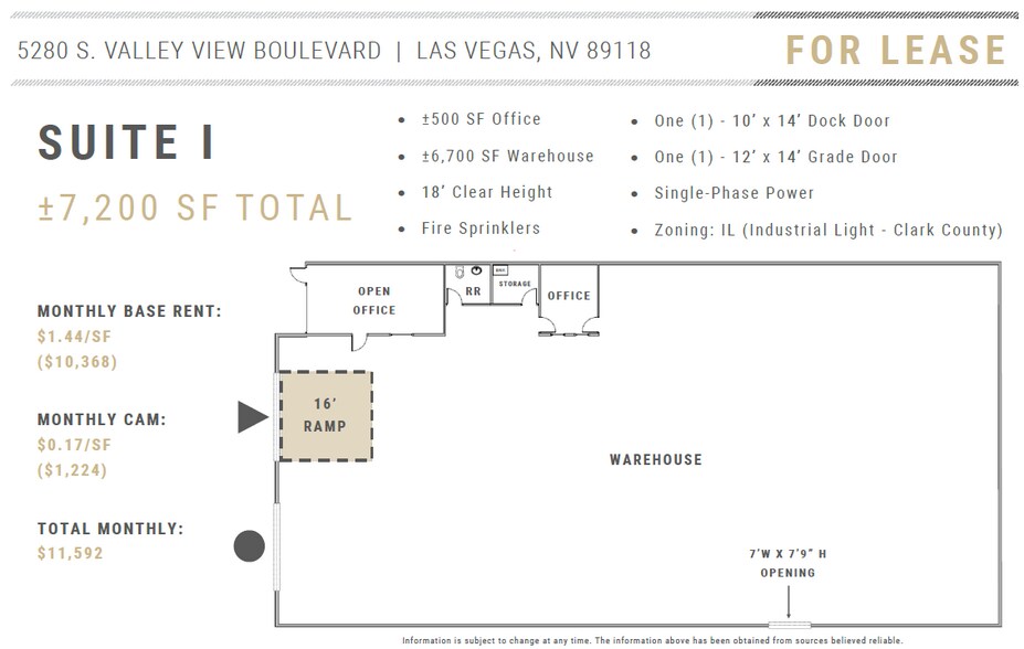 More Photos Of 5280 S Valley View Blvd, Las Vegas Warehouse For Lease