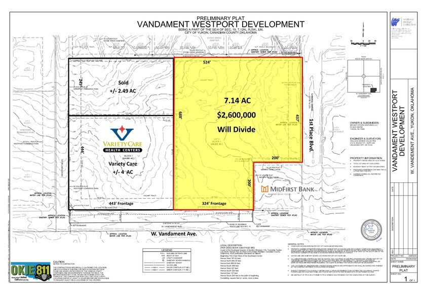 More Photos Of Vandament Ave and 1st Place Blvd, Yukon Land For Sale