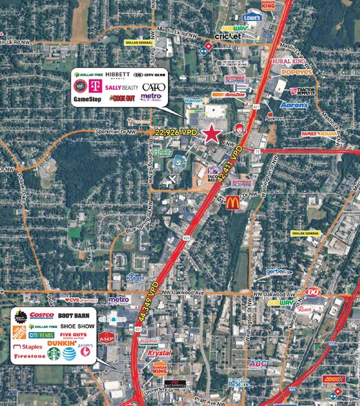 More Photos Of 2120 N Sparkman Dr, Huntsville Fast Food For Lease