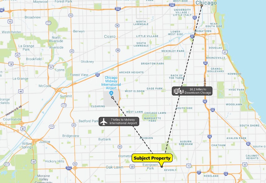 More Photos Of 2525-2535 W 95th St, Evergreen Park General Retail For Sale