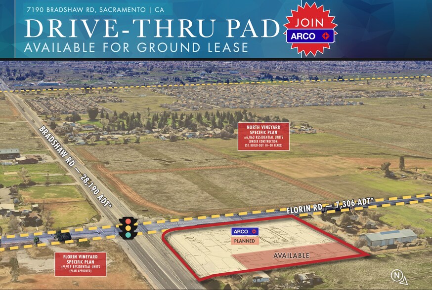 Primary Photo Of 7190 Bradshaw Rd, Sacramento Land For Lease